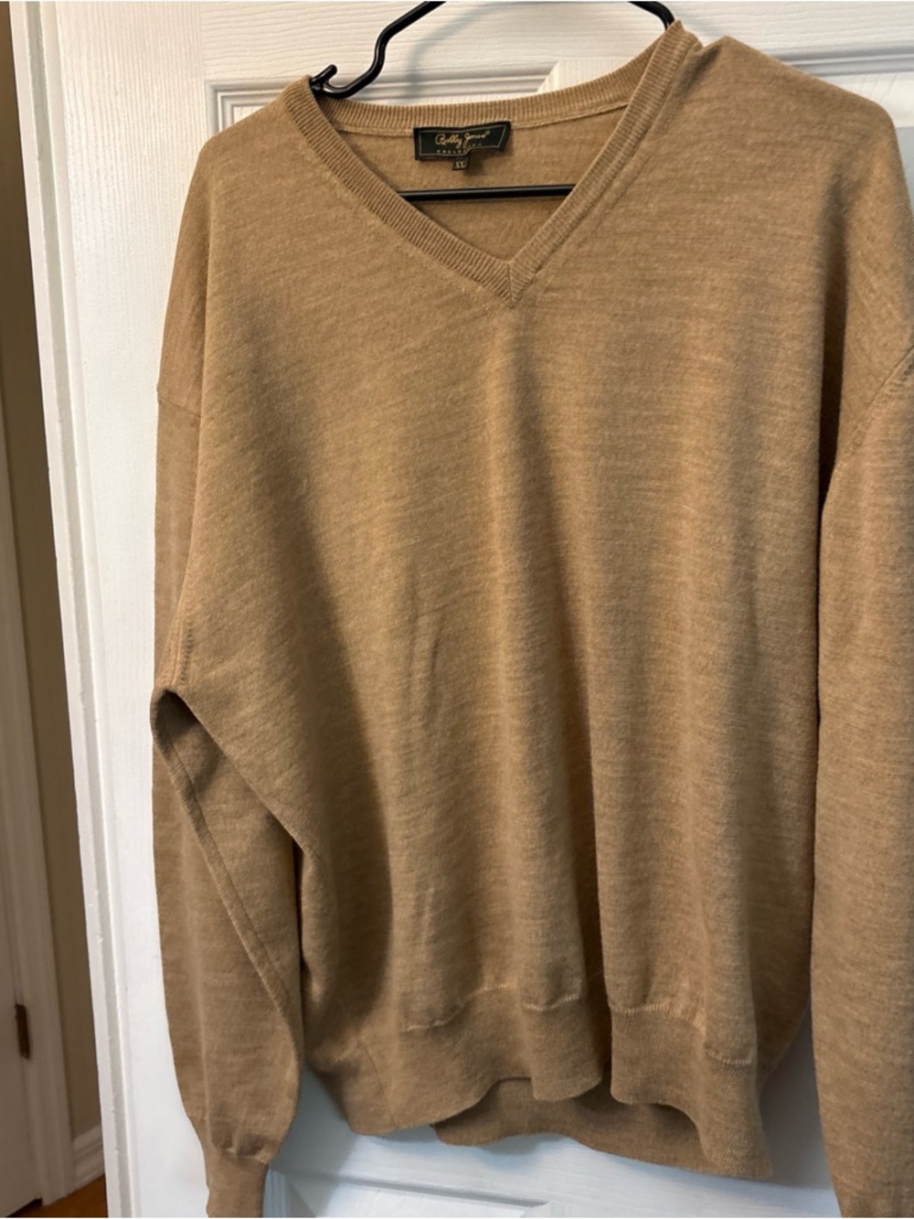 Bobby Jones Camel/Tan V-Neck Men's Sweater